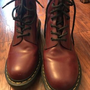 Oxblood doc martins